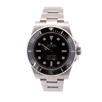 Rolex Submariner Stainless Steel 40mm Black Dot Dial Watch Reference #: 114060 - Happy Jewelers Fine Jewelry Lifetime Warranty