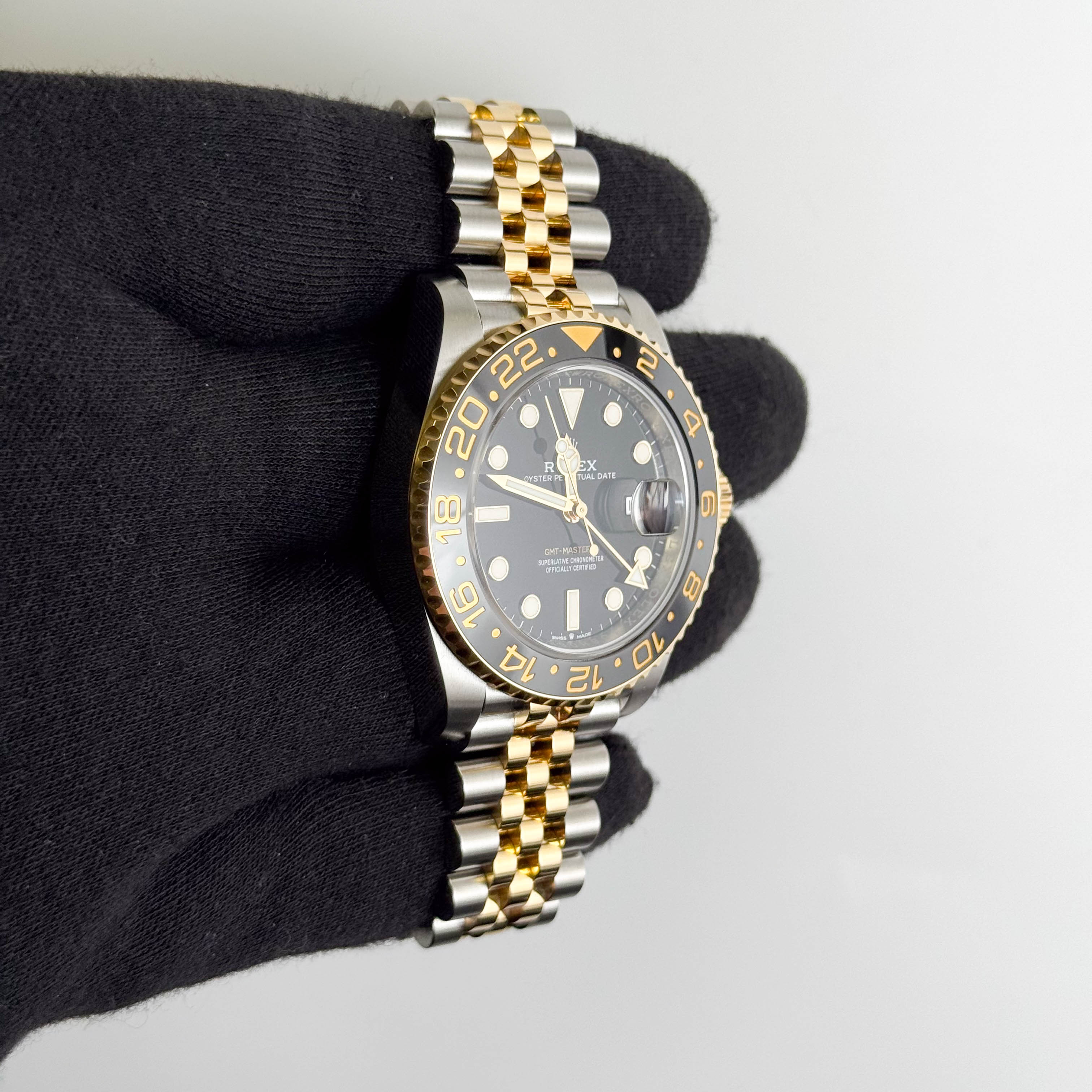 Rolex GMT-Master II 40mm Black Dial Watch Ref# 126713GRNR