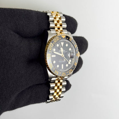 Rolex GMT-Master II 40mm Black Dial Watch Ref# 126713GRNR