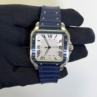 Cartier Santos 40mm White Dial Watch Ref# WSSA0047