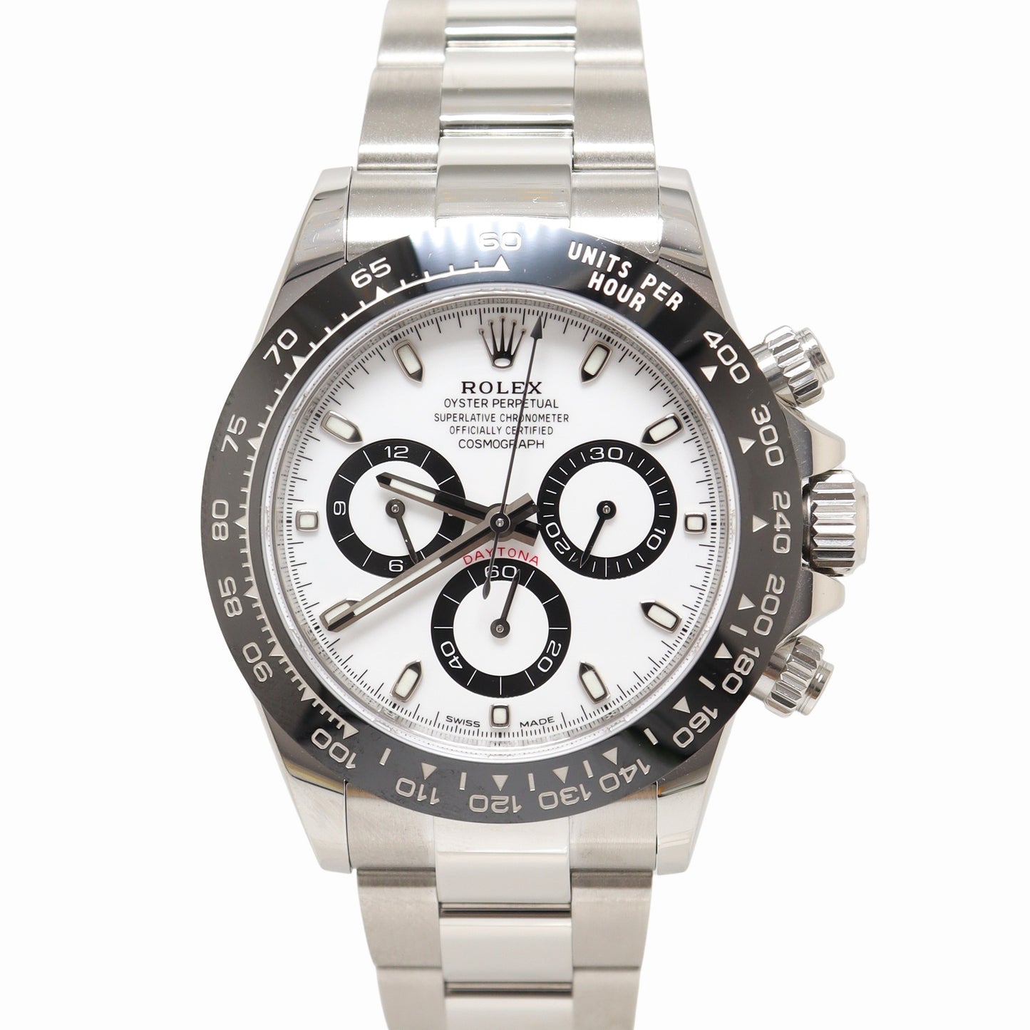 Rolex Daytona Stainless Steel 40mm White Chronograph Dial Watch Reference #: 116500LN