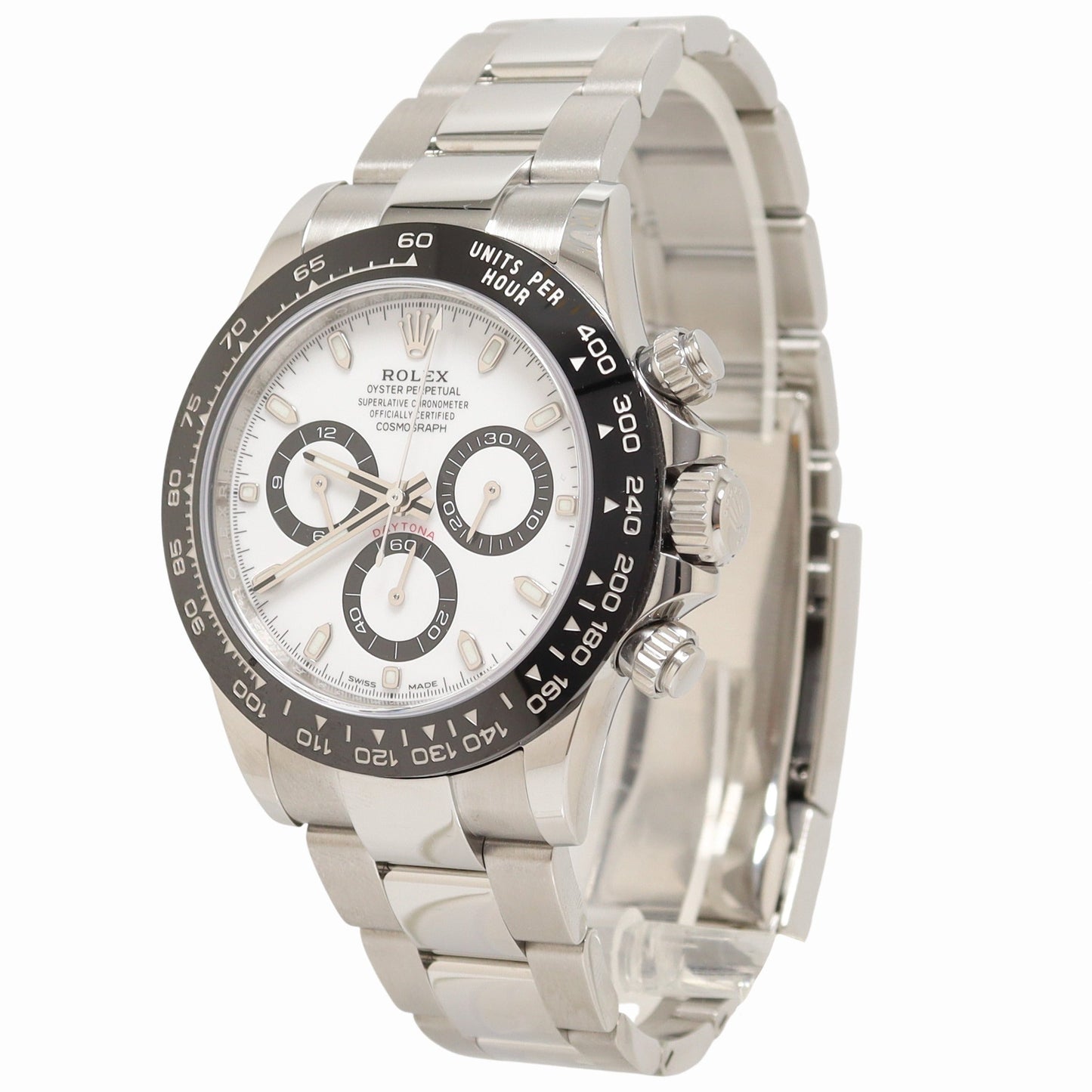 Rolex Daytona Stainless Steel 40mm White Chronograph Dial Watch Reference #: 116500LN - Happy Jewelers Fine Jewelry Lifetime Warranty