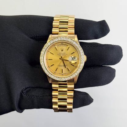 Rolex Day-Date 36mm Champagne Dial Watch Ref# 18238