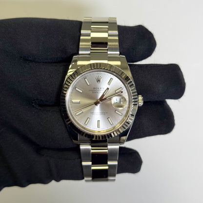 Rolex Datejust 41mm White Dial Watch Ref# 126334