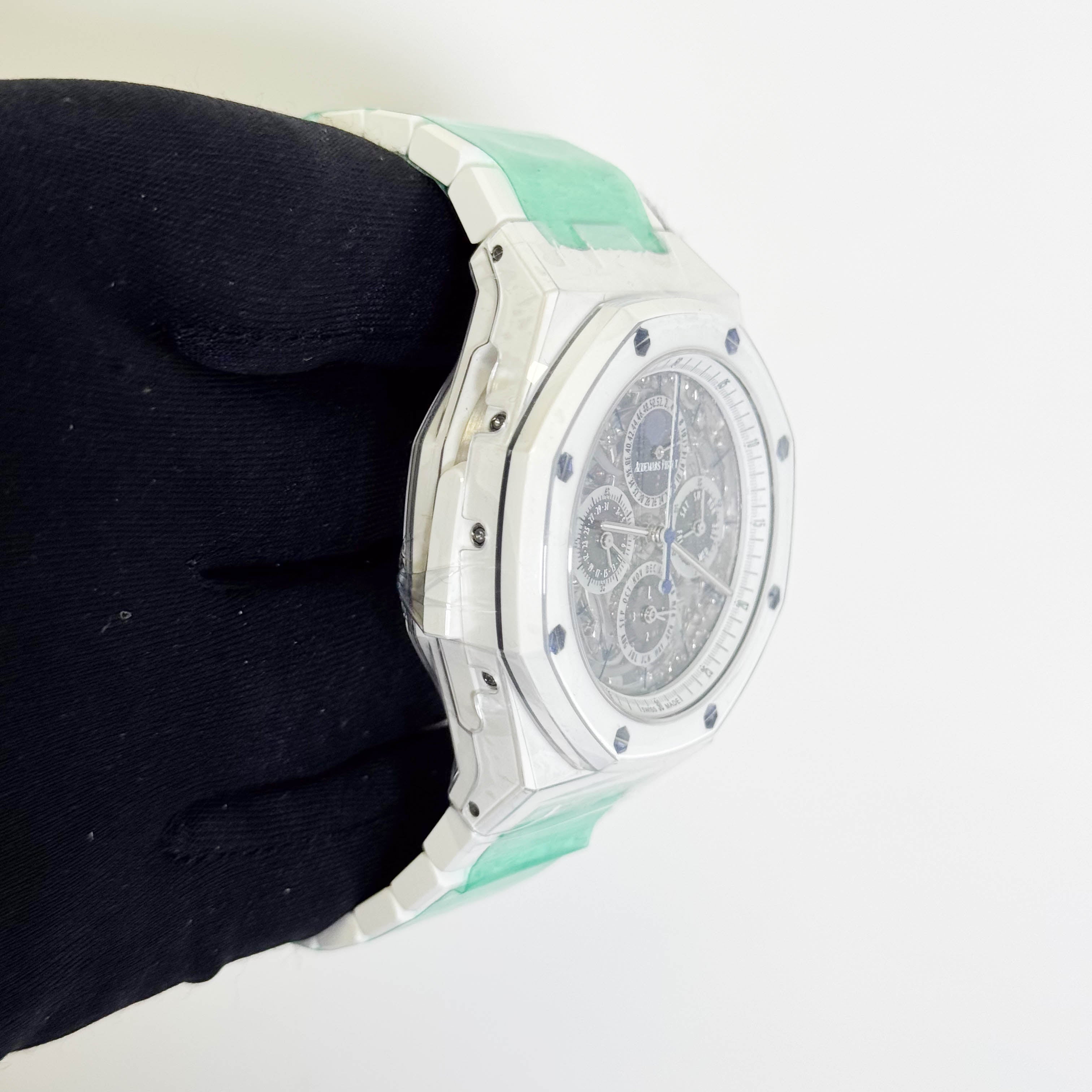 Audemars Piguet Royal Oak Gran Complications Minute Repeater 44mm Skeleton Chronograph Dial Watch Ref# 26582CB.OO.A010CA.01 - Happy Jewelers Fine Jewelry Lifetime Warranty