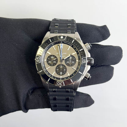 Breitling Super Chronomat B01 44mm Grey Dial Watch Ref# EB0136251M1S1