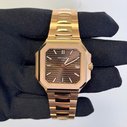 Patek Philippe Cubitus 40mm Brown Dial Watch Ref# 7128/1R-001 - Happy Jewelers Fine Jewelry Lifetime Warranty