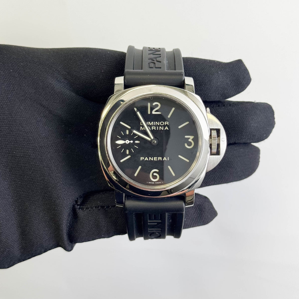 Panerai Luminor 44mm Black Dial Watch Ref# PAM0111