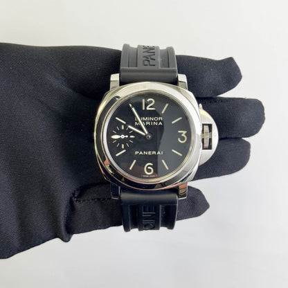 Panerai Luminor 44mm Black Dial Watch Ref# PAM0111