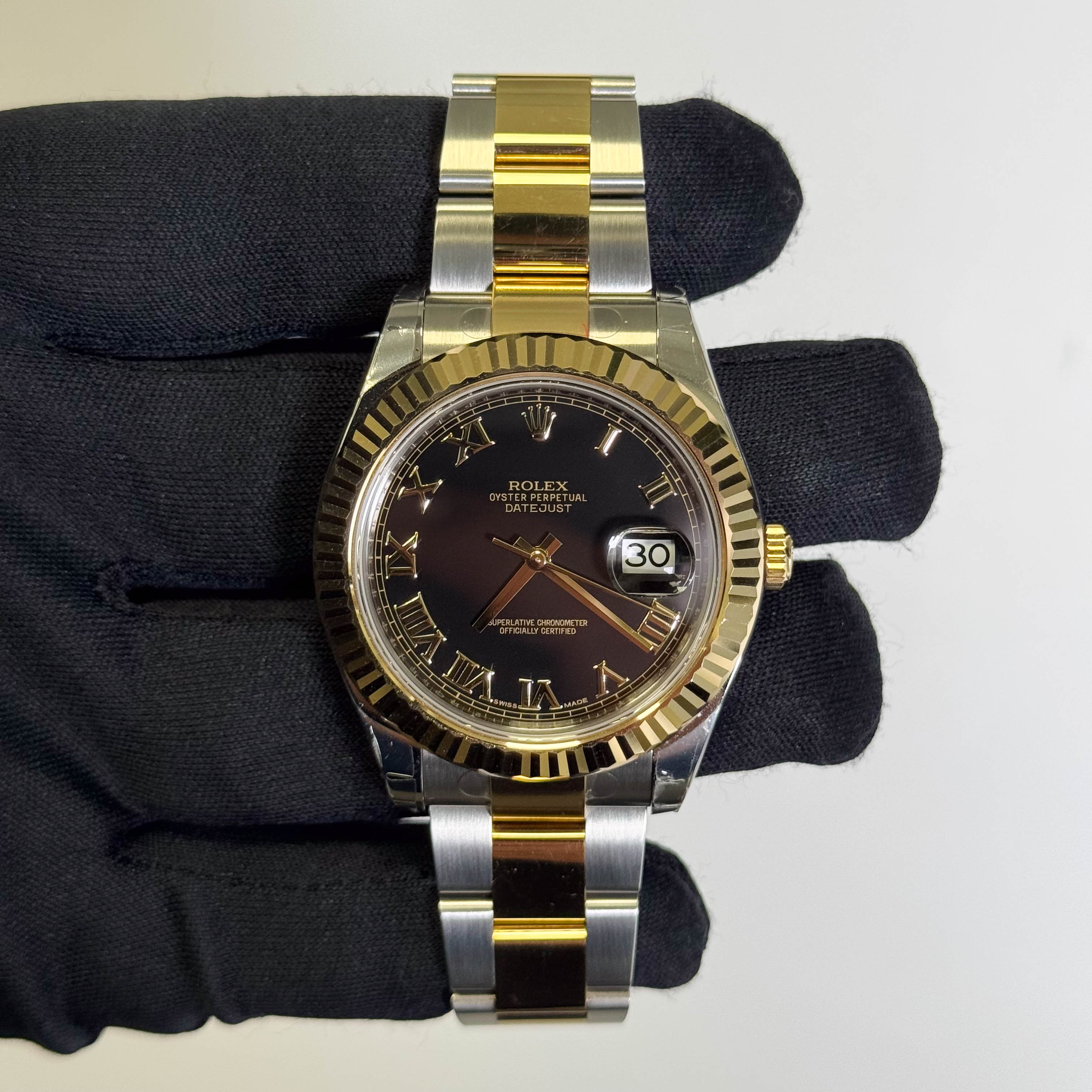 Rolex Datejust 41mm Black Dial Watch Ref# 116333