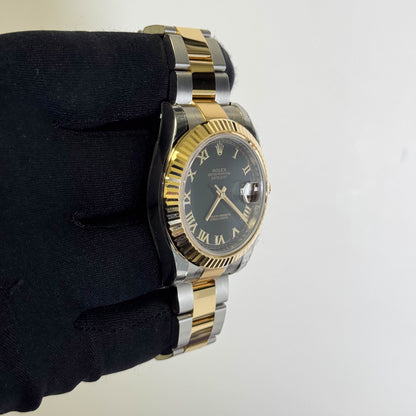 Rolex Datejust 41mm Black Dial Watch Ref# 116333