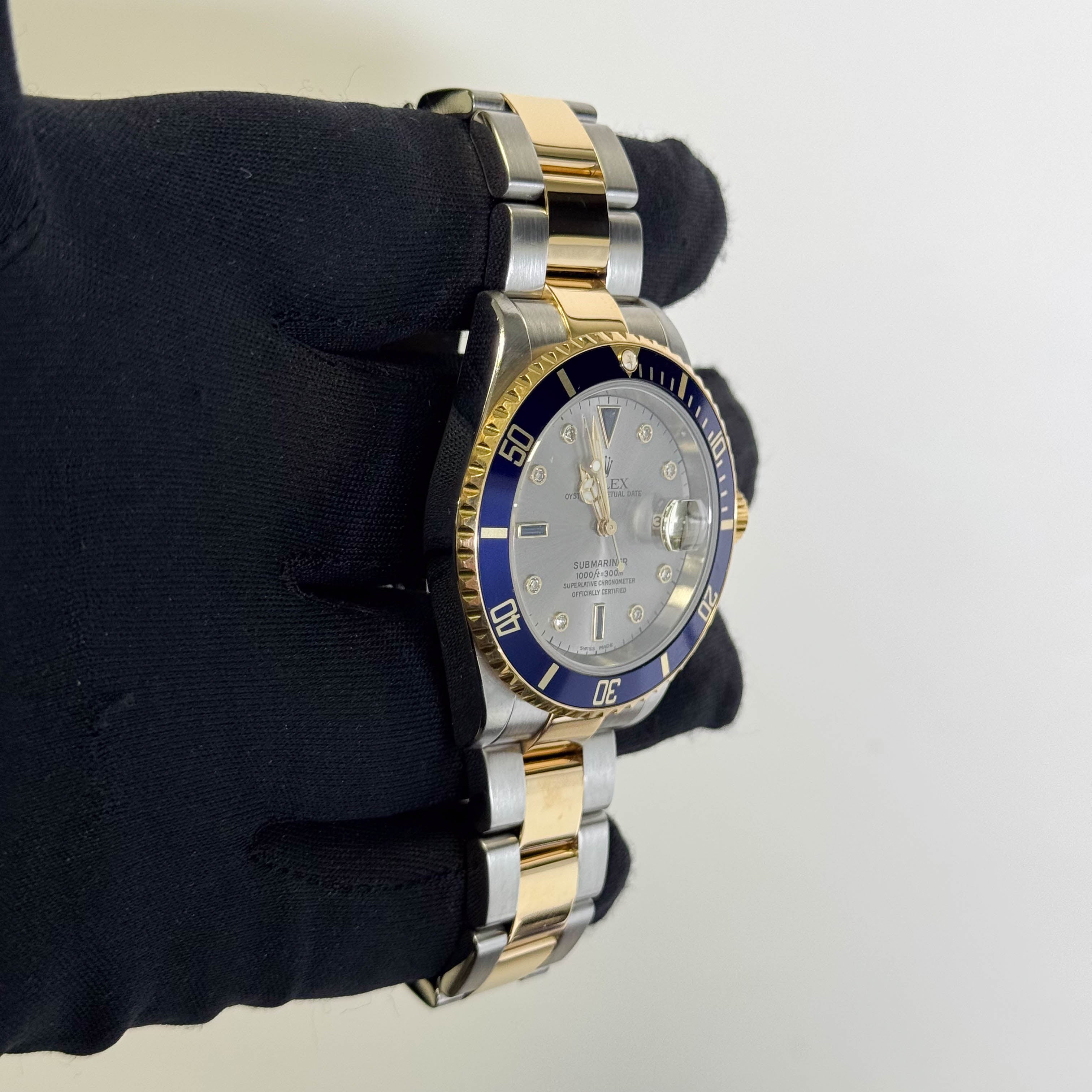 Rolex Submariner 40mm Silver Dial Watch Ref# 16613