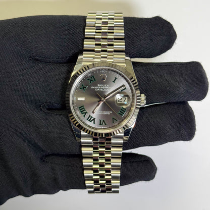 Rolex Datejust 36mm Wimbledon Dial Watch Ref# 126234