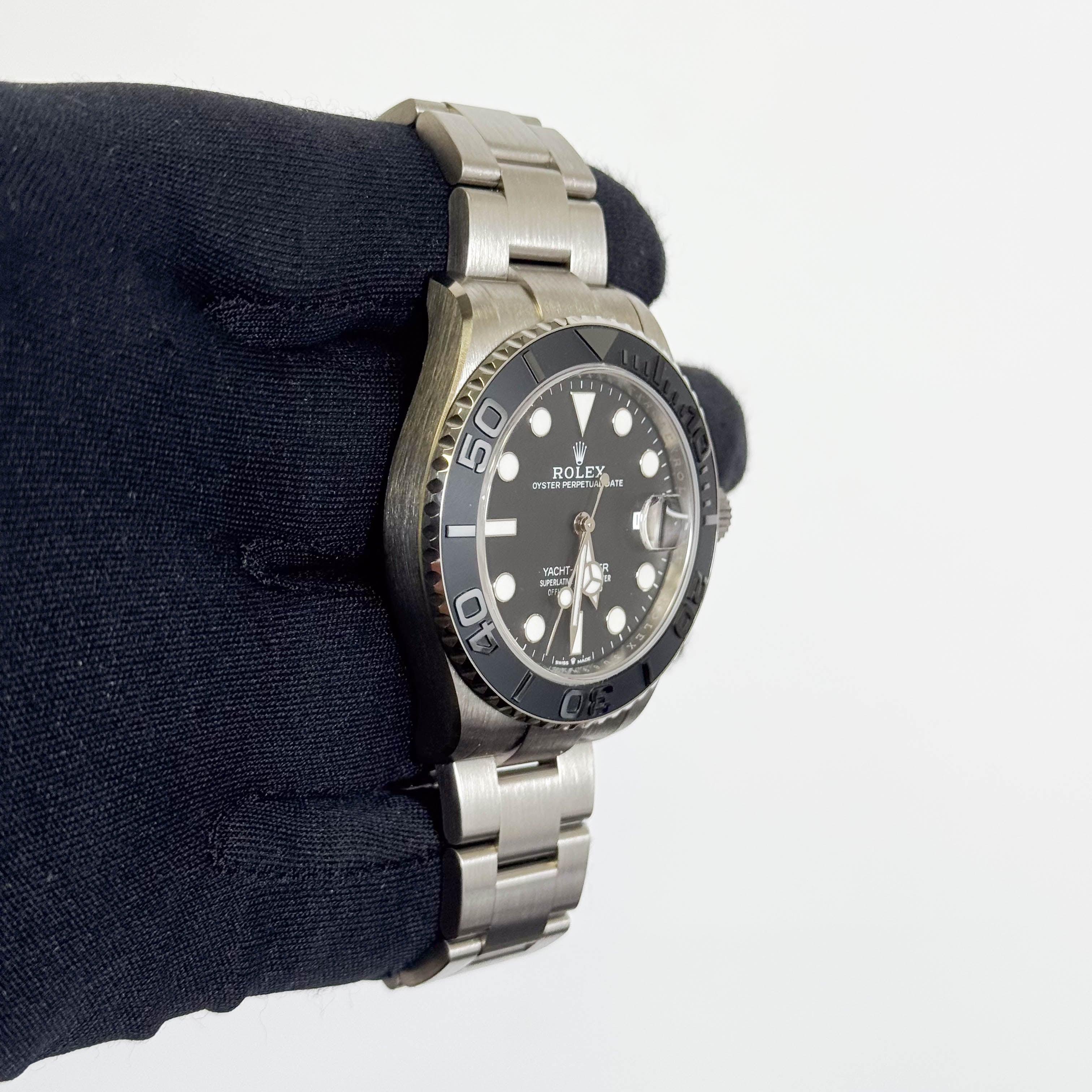 Rolex Yacht-Master 42mm Black Dial Watch Ref# 226627 - Happy Jewelers Fine Jewelry Lifetime Warranty