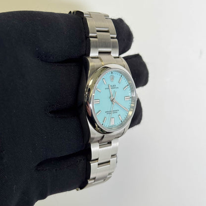 Rolex Oyster Perpetual 36mm Tiffany Dial Watch Ref# 126000