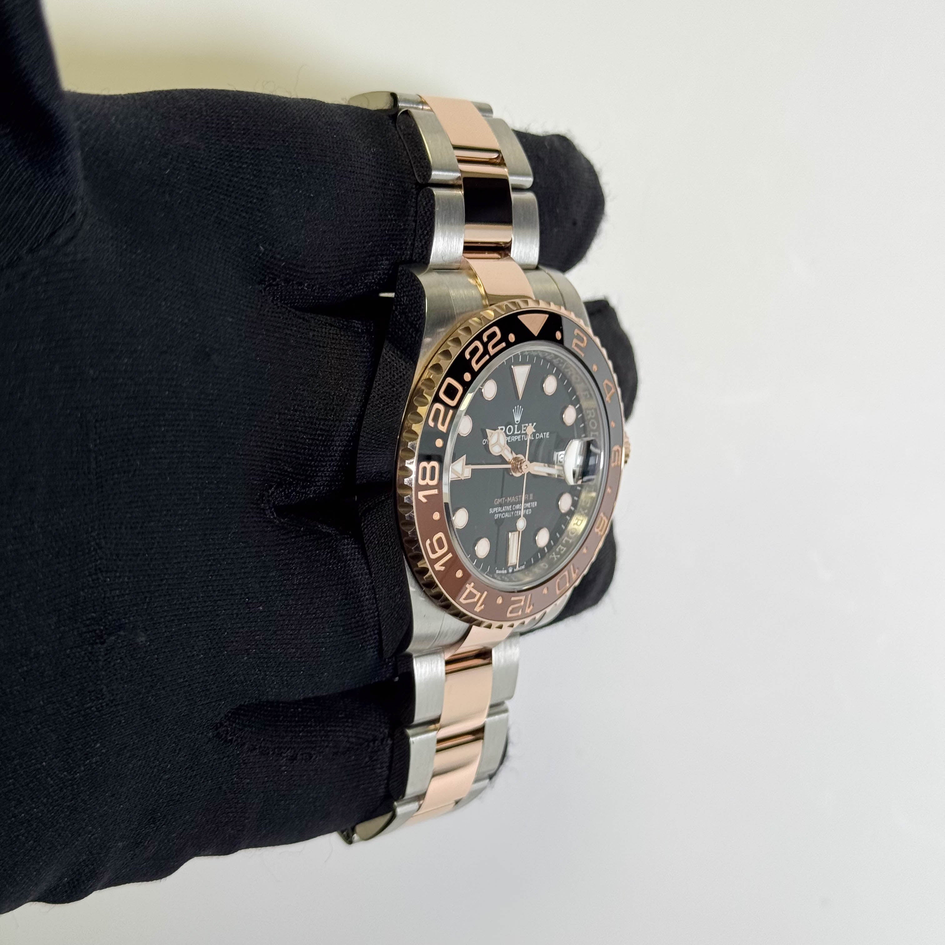 Rolex GMT Master II 40mm Black Dot Dial Watch Ref# 126711CHNR