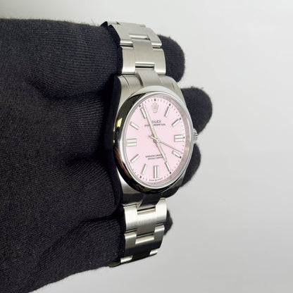 Rolex Oyster Perpetual 41mm Candy Pink Dial Watch Ref# 134300