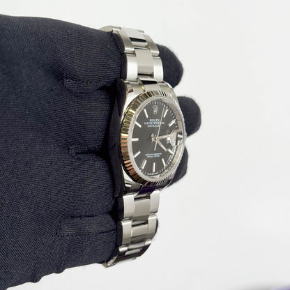 Rolex Datejust 36mm Black Dial Watch Ref# 126234 - Happy Jewelers Fine Jewelry Lifetime Warranty