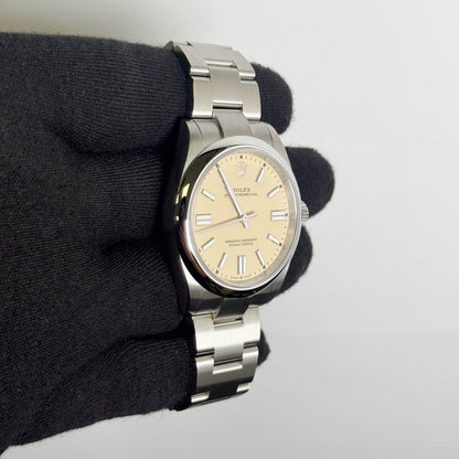 Rolex Oyster Perpetual 41mm Beige Dial Watch Ref# 134300
