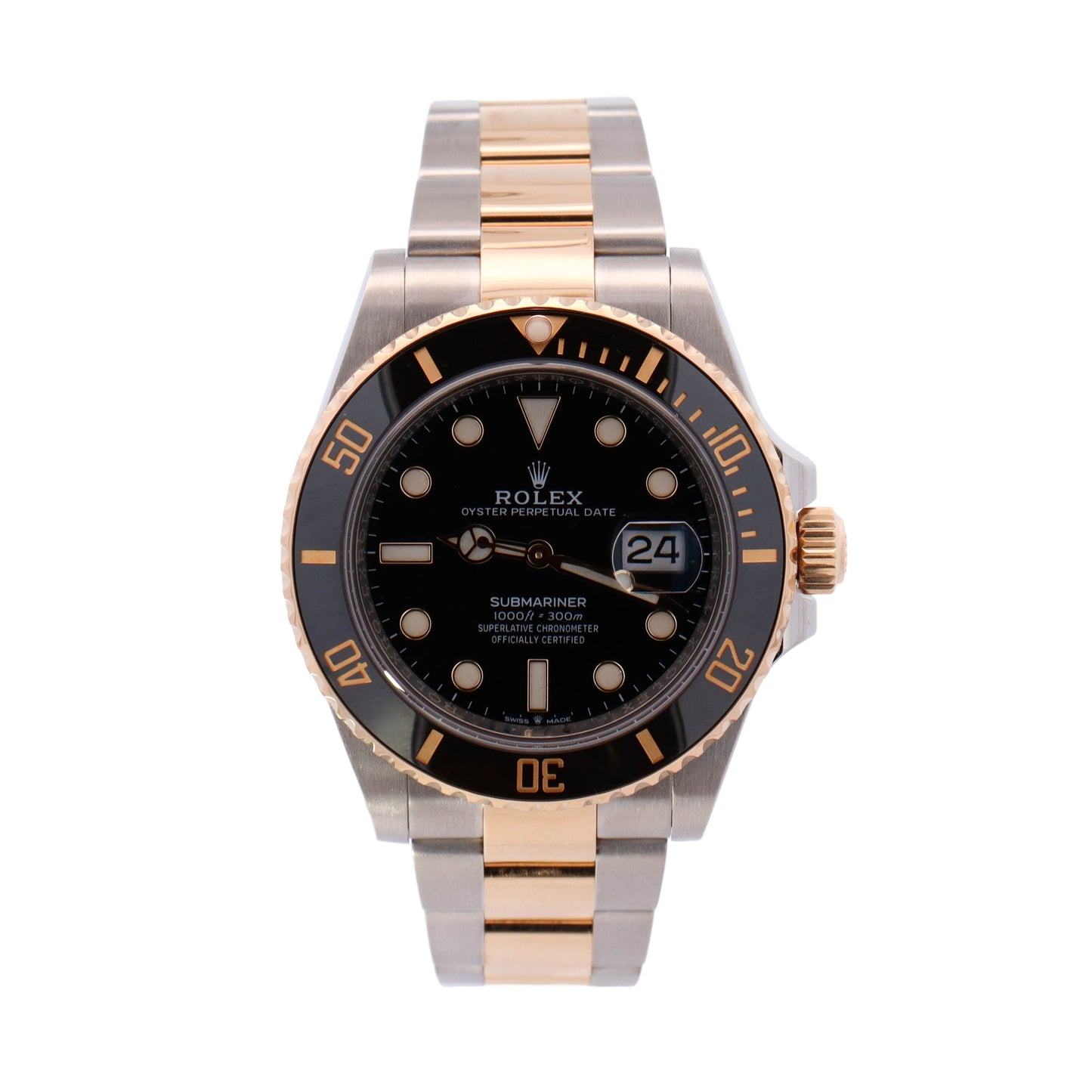 Rolex Submariner Two Tone Yellow Gold & Steel 41mm Black Dot Dial Watch Reference# 126613LN - Happy Jewelers Fine Jewelry Lifetime Warranty