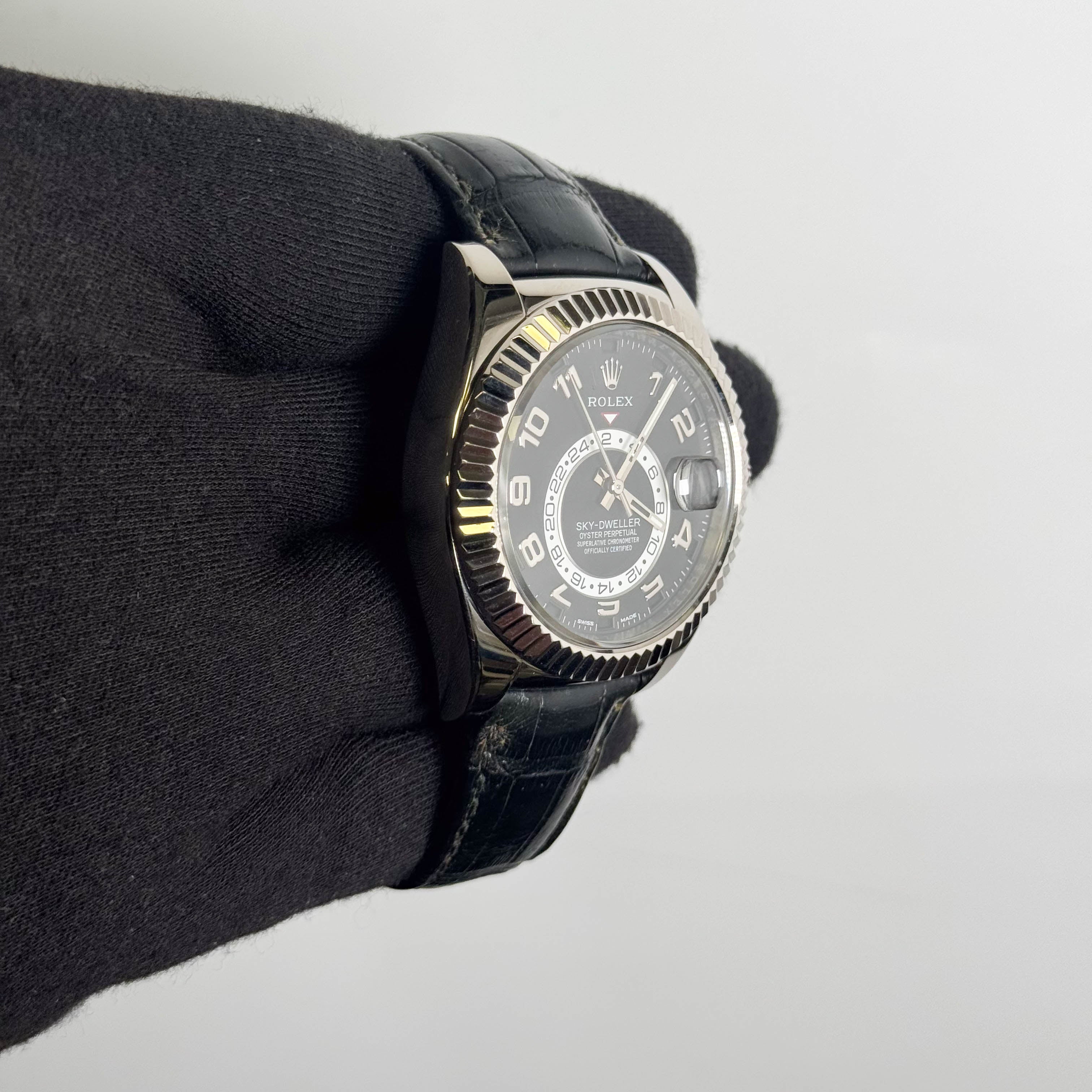 Rolex Sky-Dweller 42mm Black Dial Watch Ref# 326139