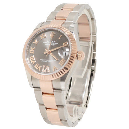Rolex Ladies Datejust 31MM Everose & Stainless Steel Rhodium Roman Dial Watch Reference# 278271 - Happy Jewelers Fine Jewelry Lifetime Warranty
