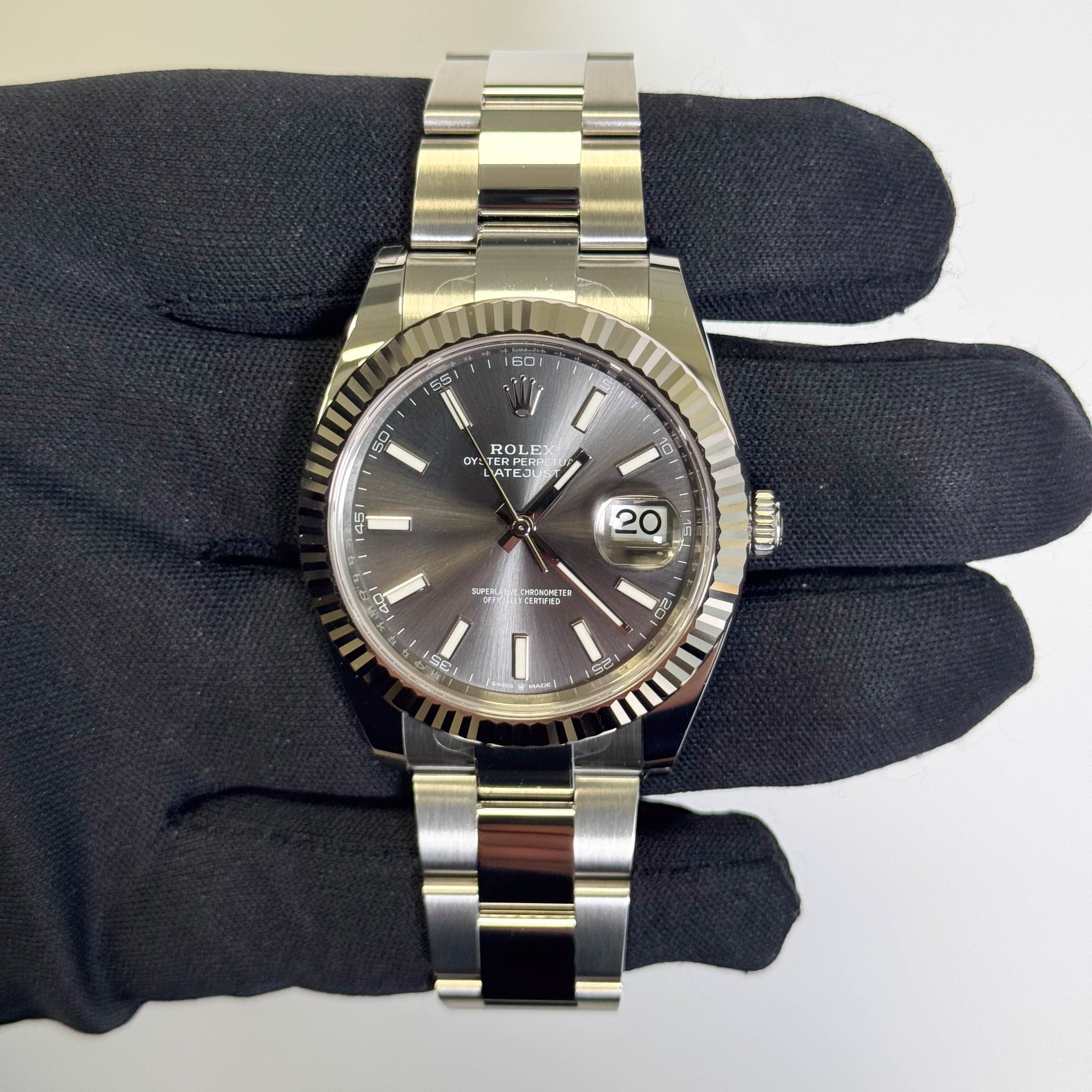 Rolex Datejust 41mm Rhodium Dial Watch Ref# 126334 - Happy Jewelers Fine Jewelry Lifetime Warranty