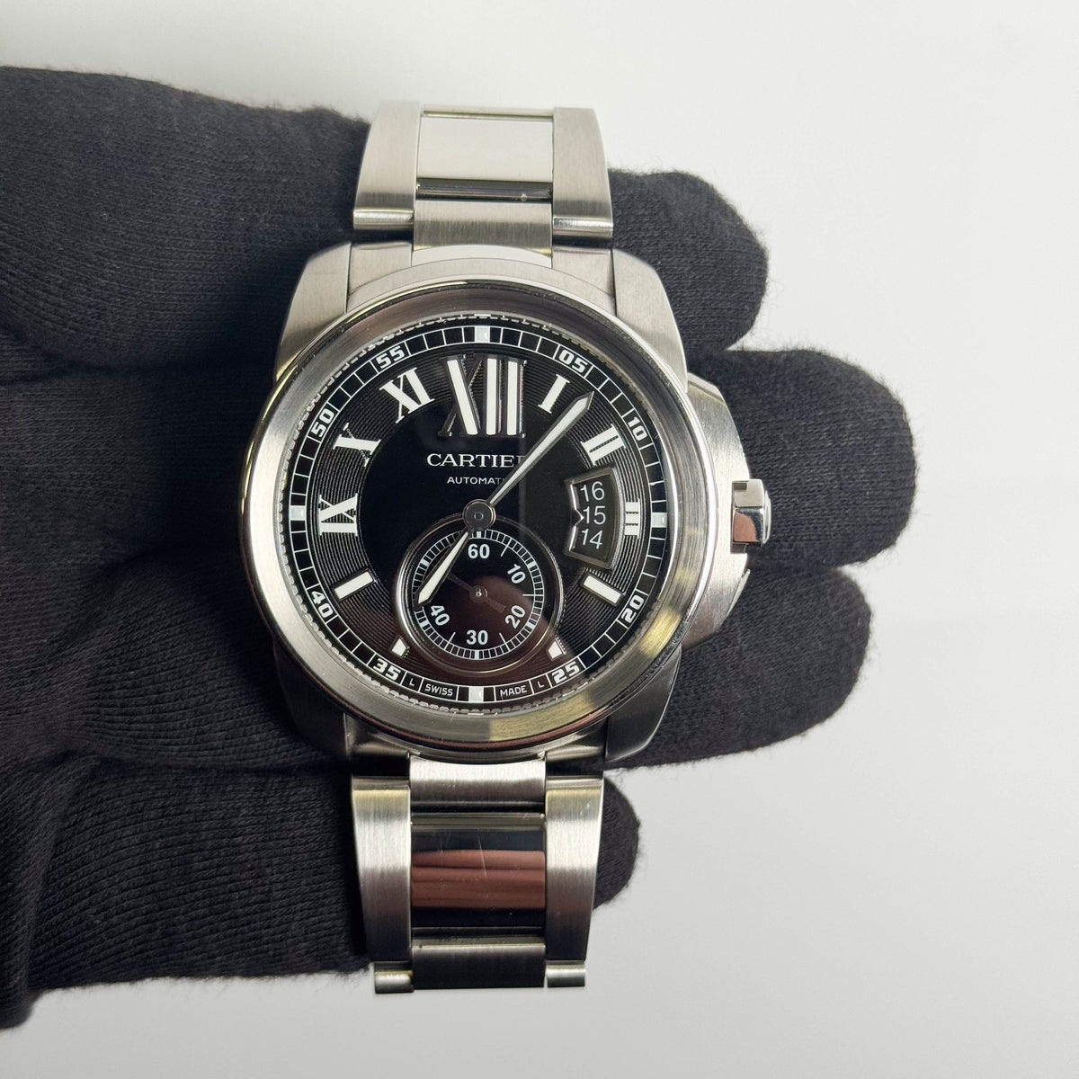 Cartier Calibre 42mm Black Dial Watch Ref# W7100016