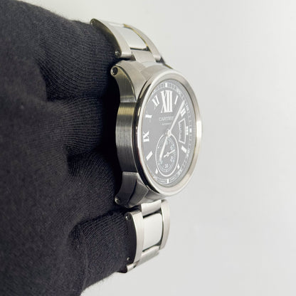 Cartier Calibre 42mm Black Dial Watch Ref# W7100016
