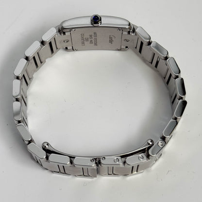 Cartier Tank Stainless Steel 20mm Ivory Dial Watch Ref# W51008Q3 - Happy Jewelers Fine Jewelry Lifetime Warranty