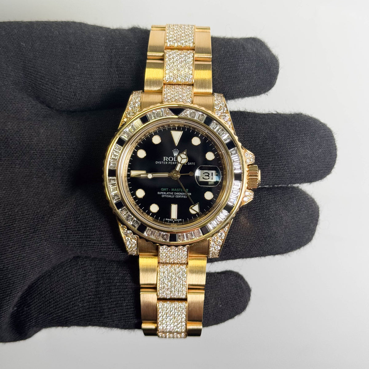 Rolex GMT-Master II 40mm Black Dial Watch Ref# 116758SANR