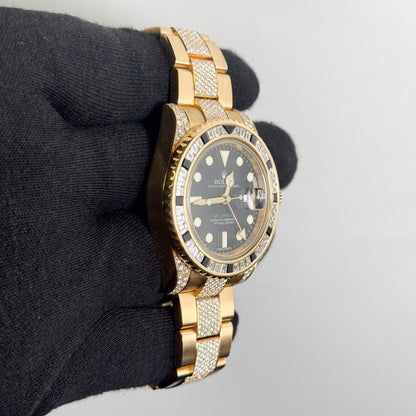 Rolex GMT-Master II 40mm Black Dial Watch Ref# 116758SANR