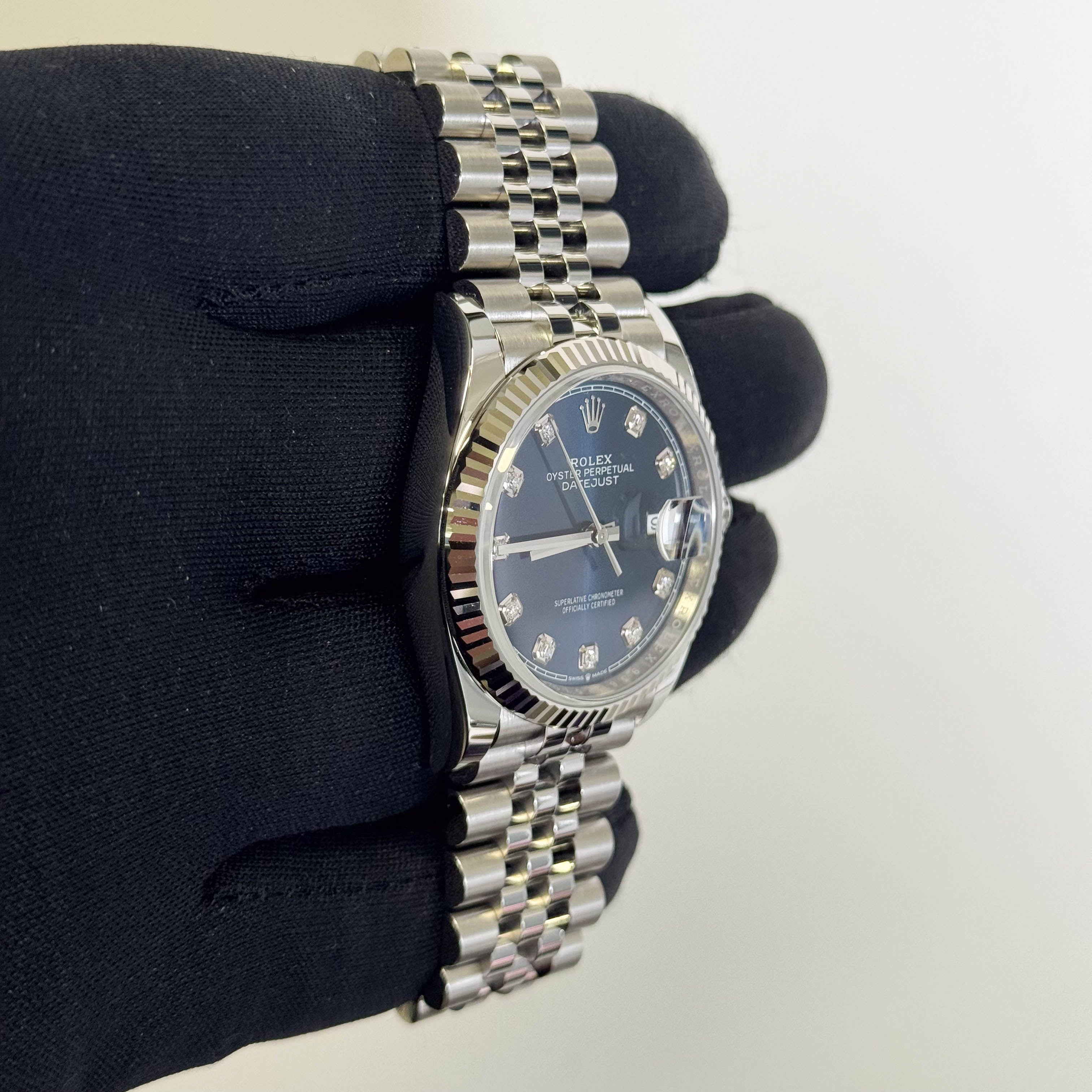 Rolex Datejust 36mm Blue Dial Watch Ref# 126234 - Happy Jewelers Fine Jewelry Lifetime Warranty