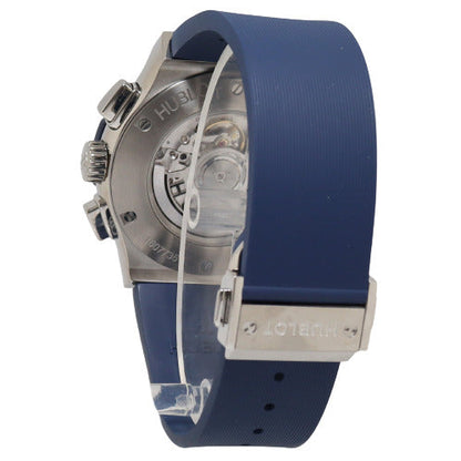 Hublot Men's Classic Fusion Titanium 45mm Blue Chronograph Dial Watch Reference# 521.NX.7170.LR - Happy Jewelers Fine Jewelry Lifetime Warranty