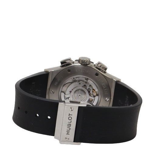 Hublot Mens Classic Fusion Titanium 45mm Black Chronograph Carbon Fiber Dial Watch Reference# 521.nq.1771.rx.plp16 - Happy Jewelers Fine Jewelry Lifetime Warranty