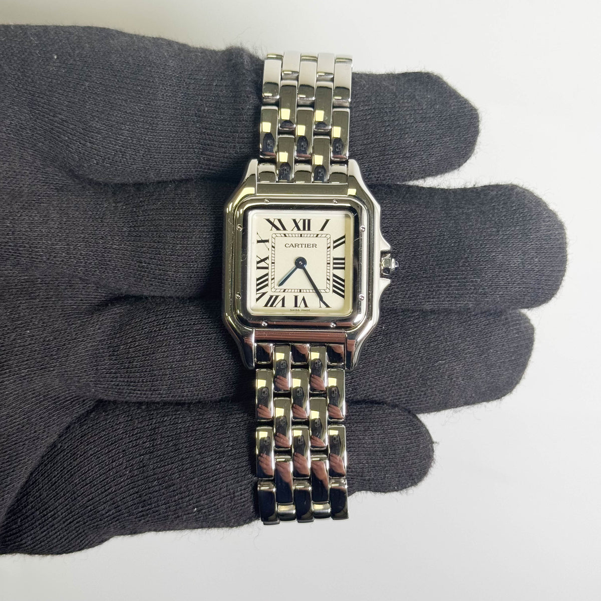 Cartier Panthere 27mm x 37mm White Dial Watch Ref# WSPN0007