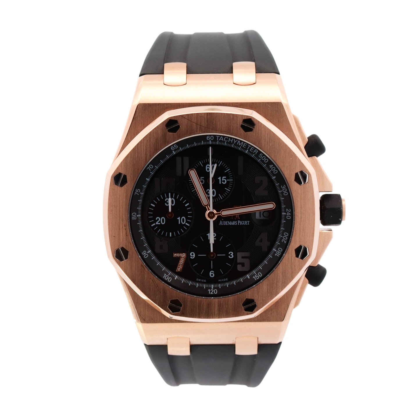 Audemars Piguet Royal Oak Offshore "Ginza" Rose Gold 42mm Black Chronograph Dial Watch Reference#  26180OR.OOD101CR.01 - Happy Jewelers Fine Jewelry Lifetime Warranty