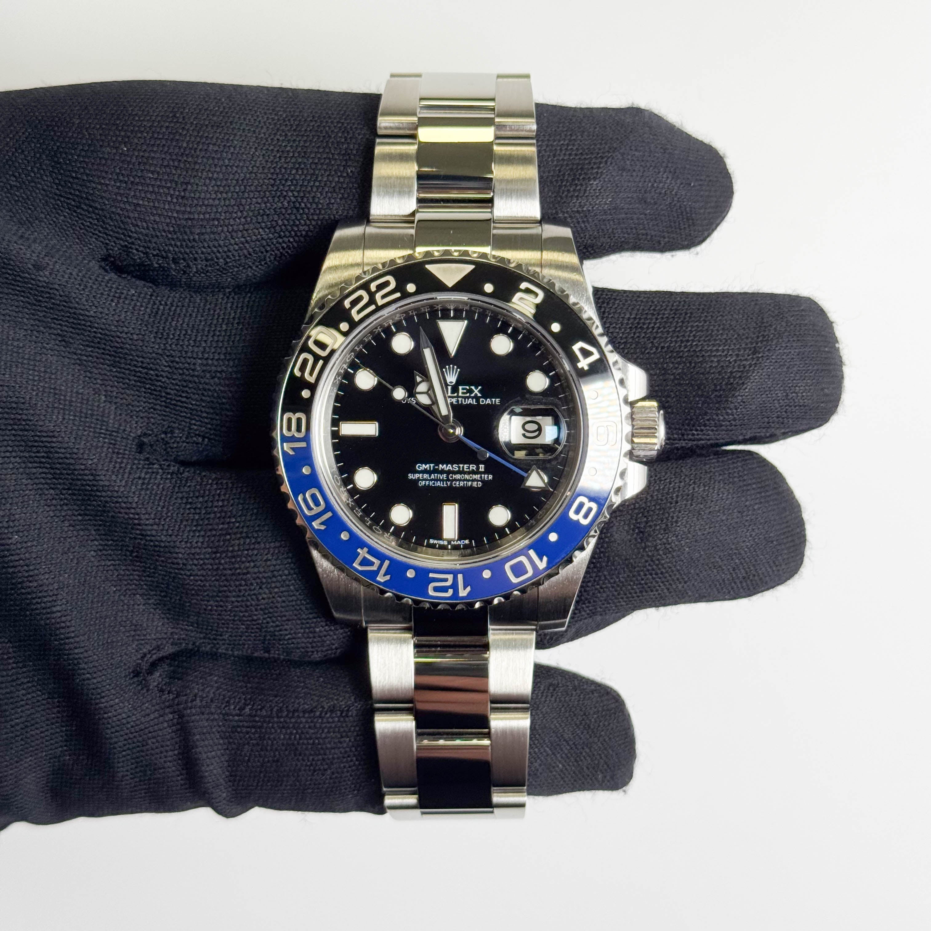 Rolex GMT-Master II "Batman" 40mm Black Dot Dial Watch Ref# 116710BLNR - Happy Jewelers Fine Jewelry Lifetime Warranty
