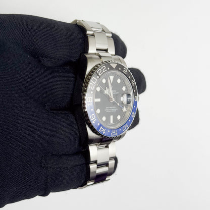 Rolex GMT-Master II "Batman" 40mm Black Dot Dial Watch Ref# 116710BLNR - Happy Jewelers Fine Jewelry Lifetime Warranty