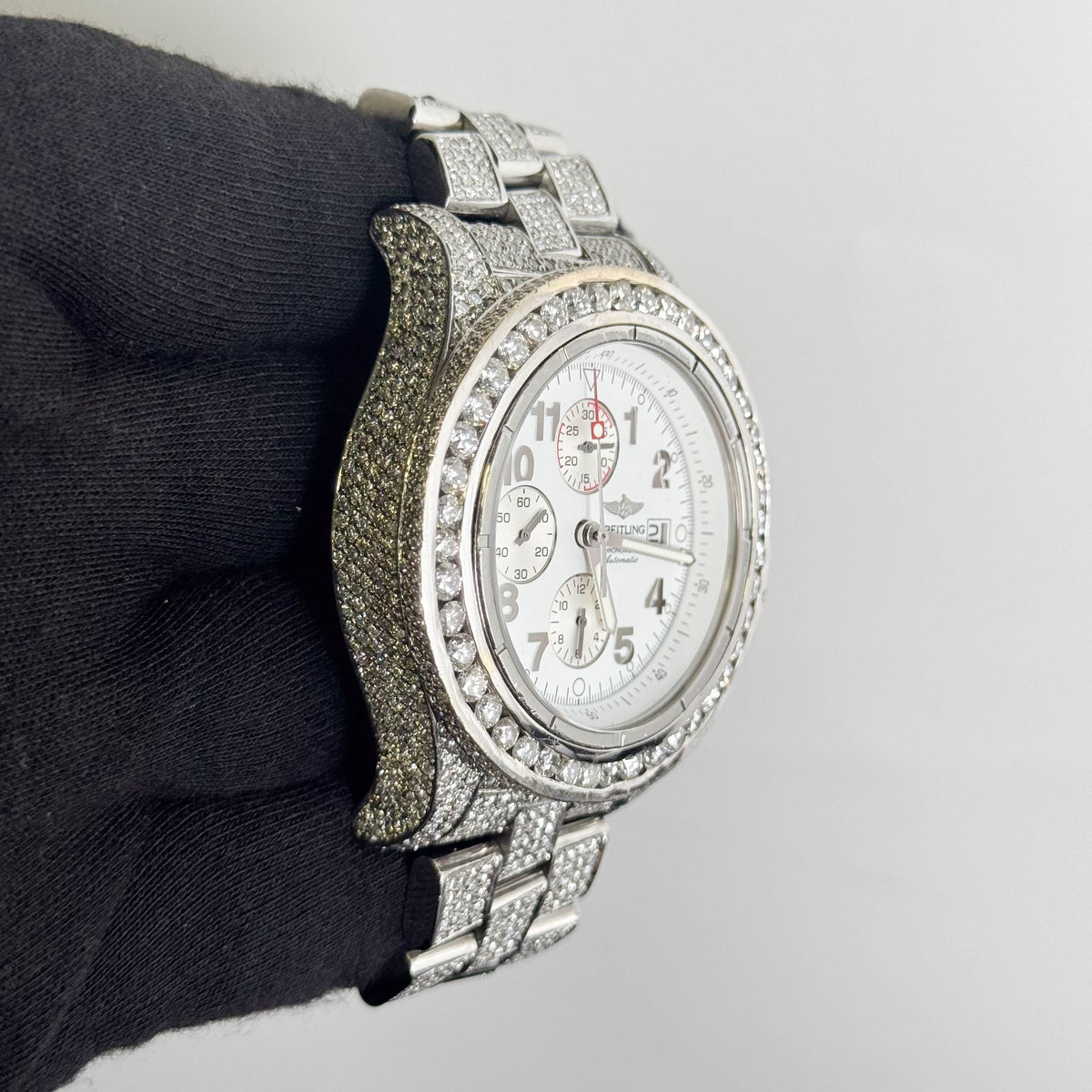 Breitling Super Avenger 48mm White Dial Watch Ref# A13370
