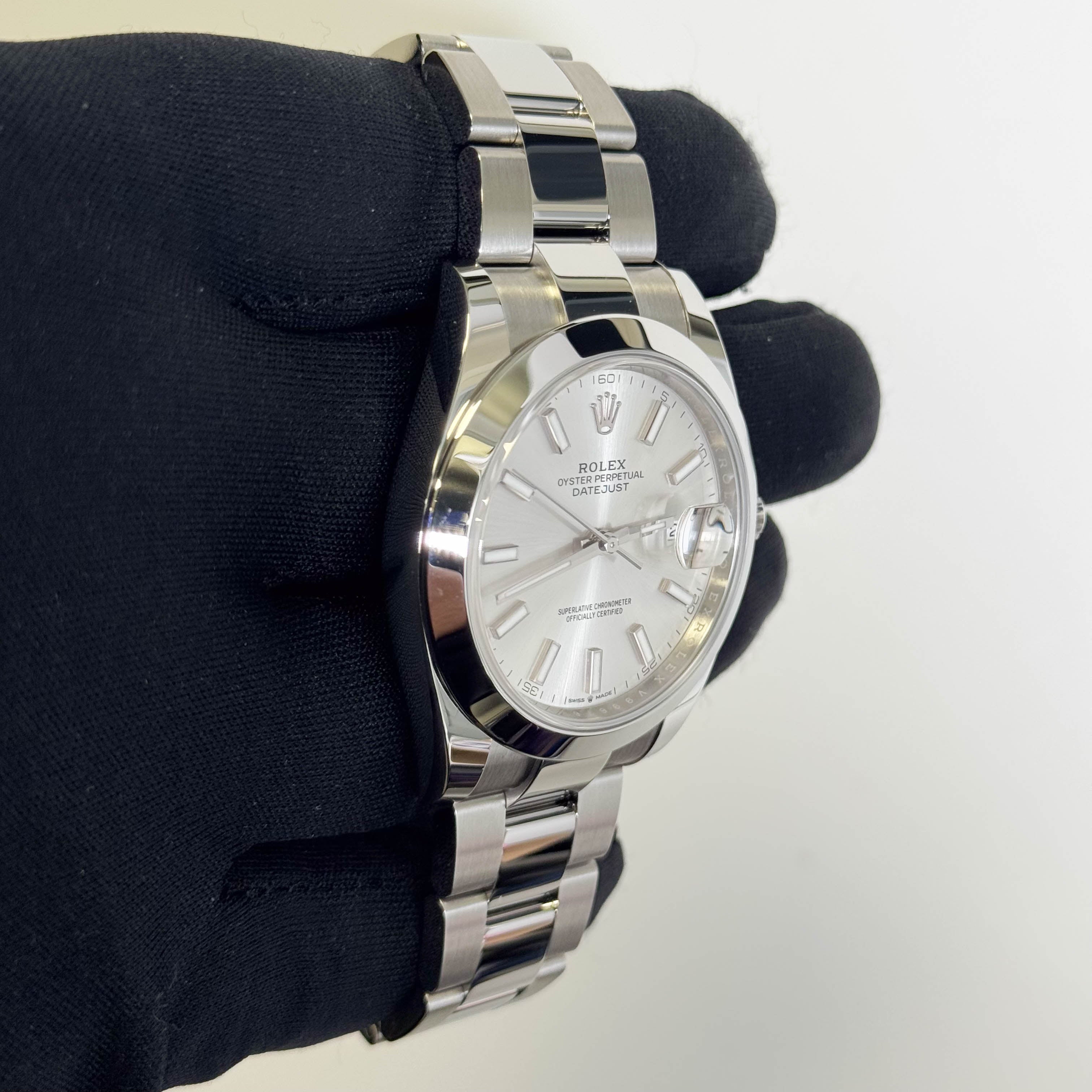 Rolex Datejust 41mm Silver Dial Watch Ref# 126300 - Happy Jewelers Fine Jewelry Lifetime Warranty