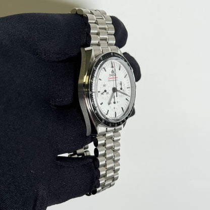 Omega Speedmaster 42mm White Dial Watch Ref# 310.30.42.50.04.001 - Happy Jewelers Fine Jewelry Lifetime Warranty