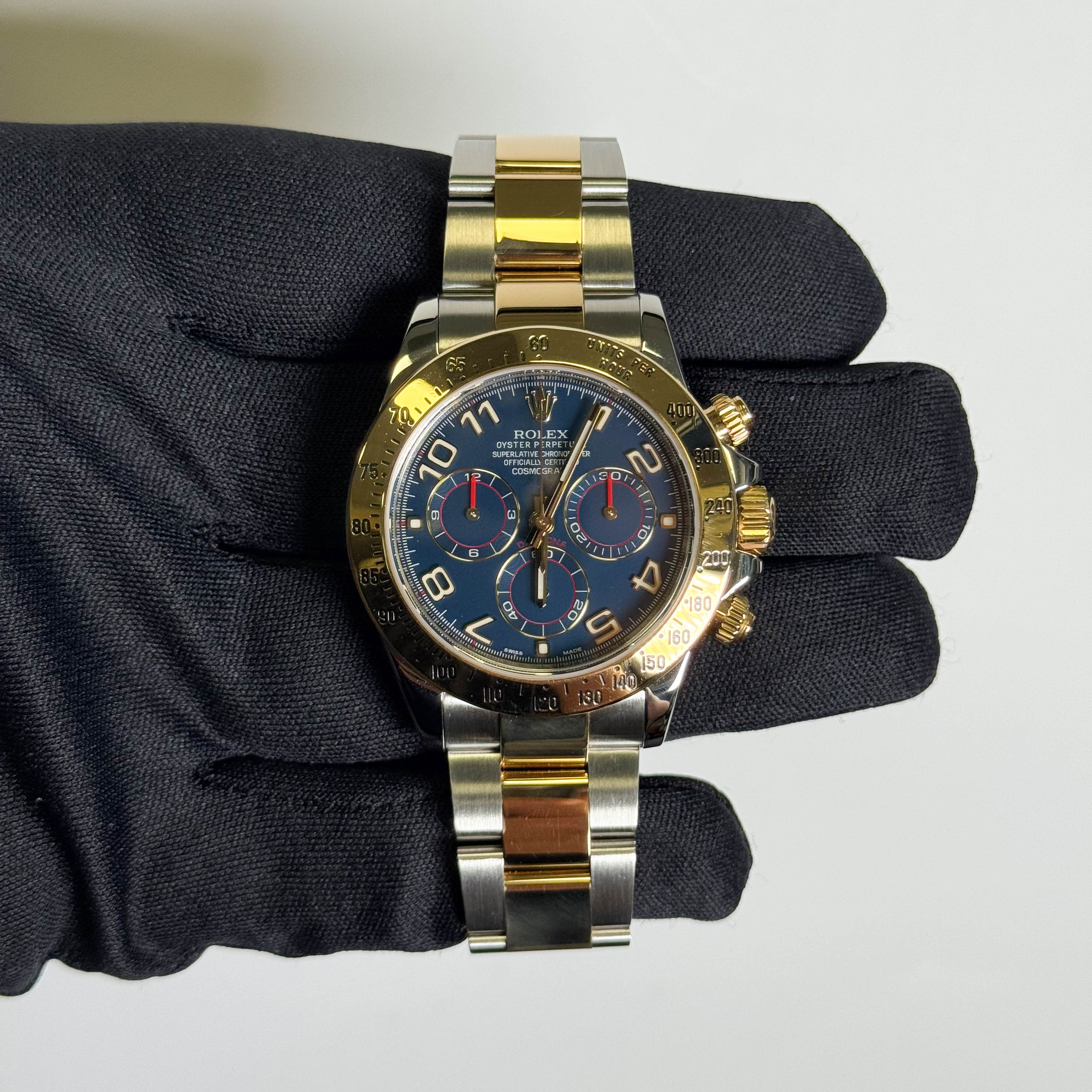 Rolex Daytona 40mm Racing Blue Dial Watch Ref# 116523