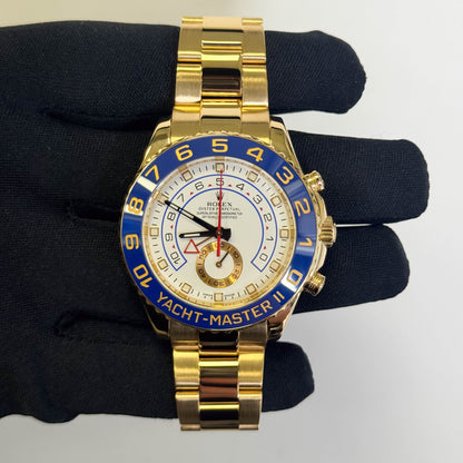 Rolex Yacht-Master II 44mm White Dial Watch Ref# 116688 - Happy Jewelers Fine Jewelry Lifetime Warranty