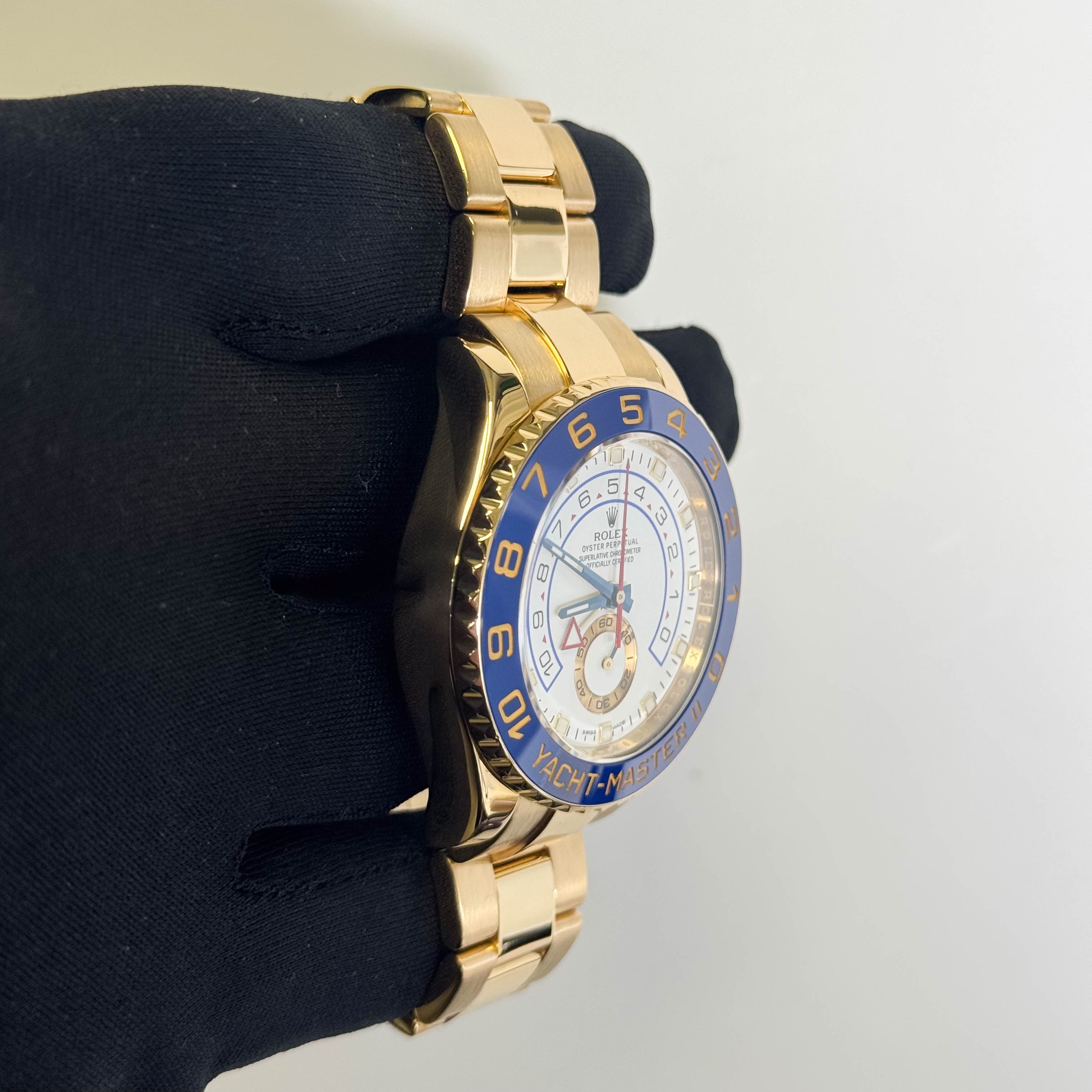 Rolex Yacht-Master II 44mm White Dial Watch Ref# 116688 - Happy Jewelers Fine Jewelry Lifetime Warranty