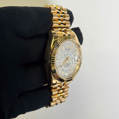 Rolex Sky-Dweller 42mm White Dial Watch Ref# 336938