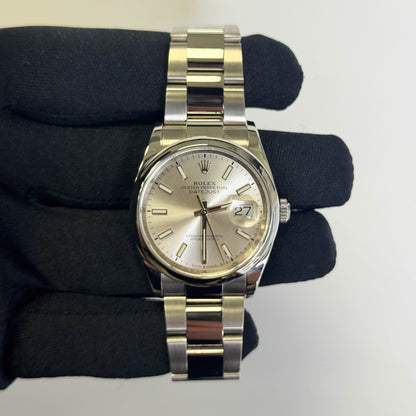 Rolex Datejust 36mm Silver Dial Watch Ref# 126200 - Happy Jewelers Fine Jewelry Lifetime Warranty