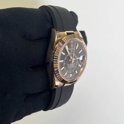 Rolex Sky-Dweller 42mm Chocolate Dial Watch Ref# 326235