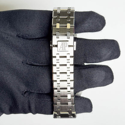 Audemars Piguet Royal Oak 41mm White Dial Watch Ref# 15400ST.OO.1220ST.02 - Happy Jewelers Fine Jewelry Lifetime Warranty
