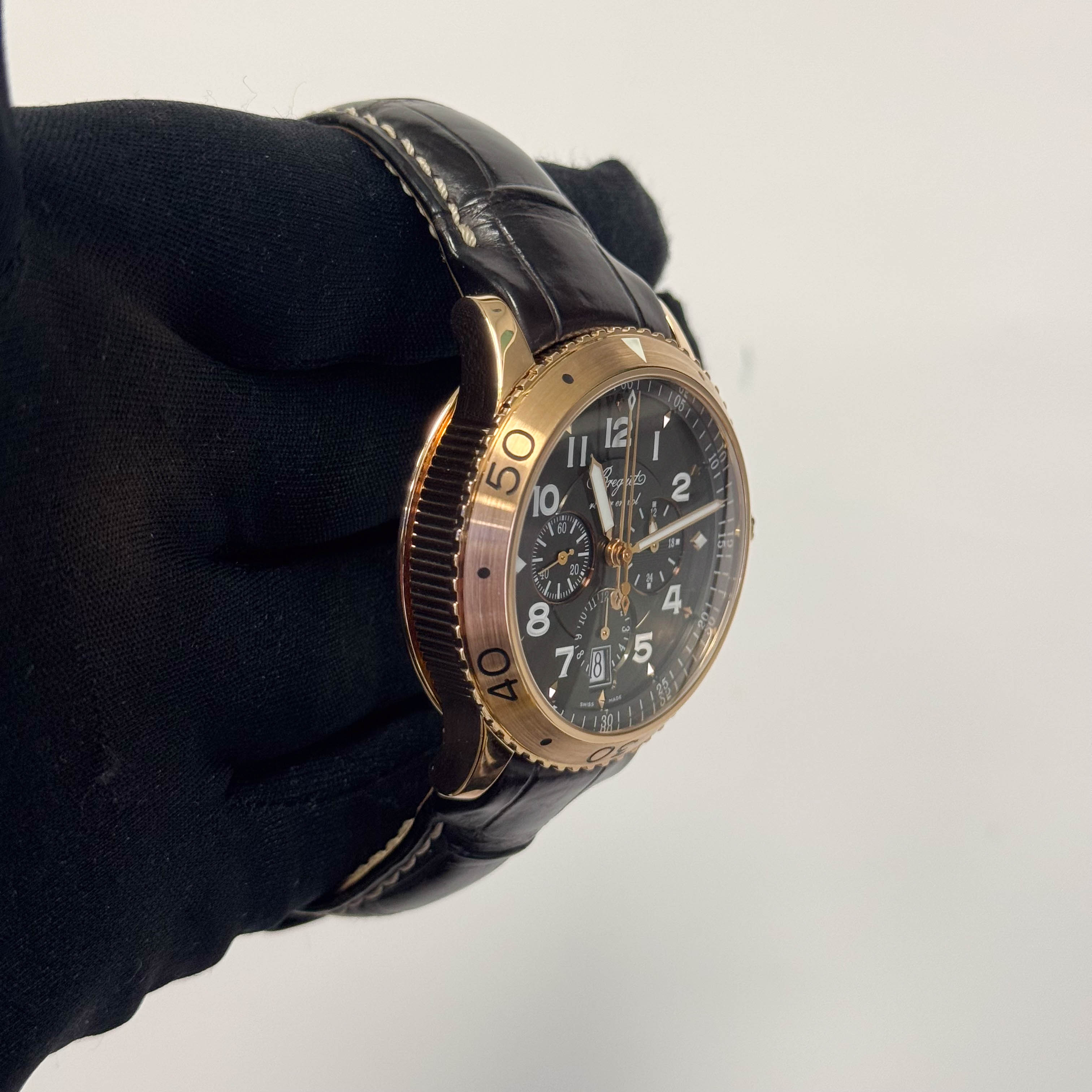 Breguet Transatlantique 43mm Brown Dial Watch Ref# 3810R